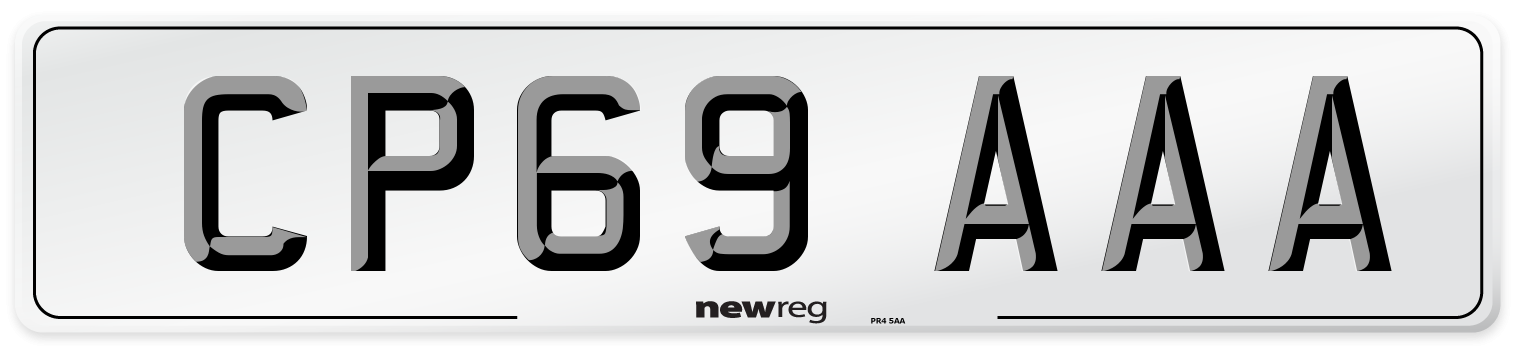 CP69 AAA Number Plate from New Reg